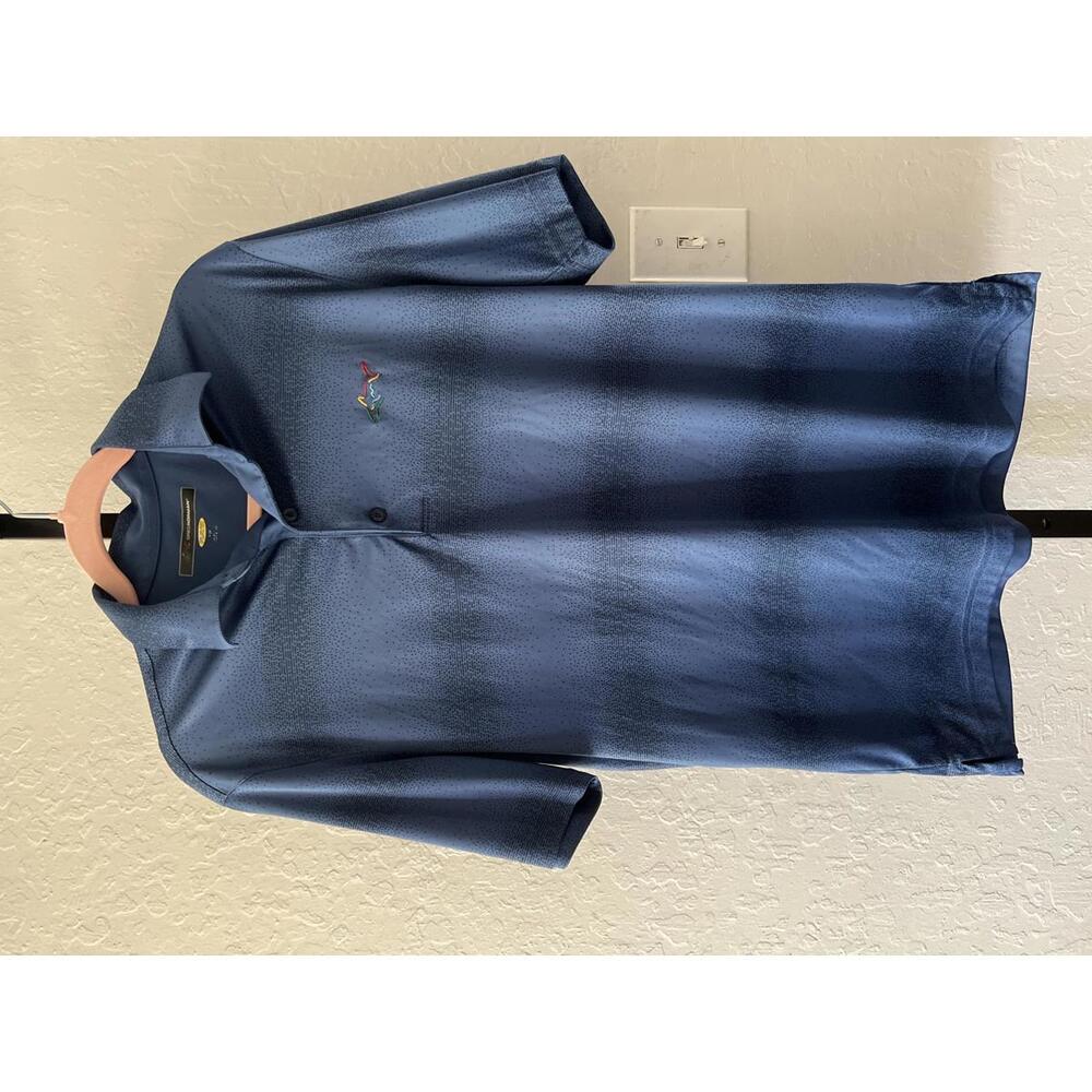 Greg Norman PlayDry Men’s Polo Shirt - Blue Ombre